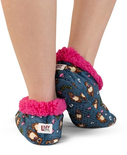Image of Lazy One Fuzzy Feet Slippers for Women, Cute Fleece-Lined House Slippers, Cute Slipper Socks