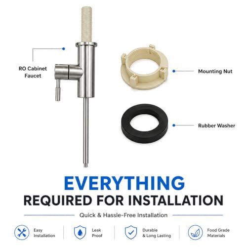Image of AMPEREUS RO Tap Extender for Water Purifier, Premium Stainless Steel RO Faucet Attachment for Easy Water Flow, Splash-Free Design, Durable Tap Extender for Kitchen Use
