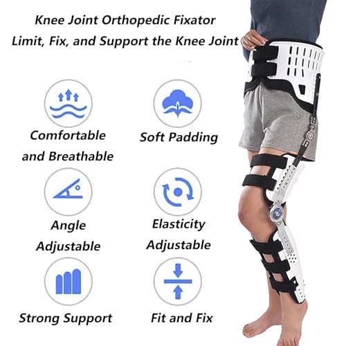 Ortesis ajustable para cadera y rodilla con soporte ortopédico miniatura 5