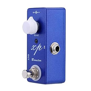 SHUIYUE XP Booster électrique Pédale Effet Guitare Mini Unique Effet avec Clean Boost True Bypass,Guitare électrique - Les Beatles, Paul McCartney, John Lennon, RIngo Starr, George Harrison