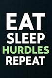  Migraine Tracker - Eat Sleep Hurdles Repeat Athletes Sports Hurdles Saying: Chronic Headache Management Log book To Keep Record Of Date, Time, ... Gifts For Men, Women, Kids,Personalized