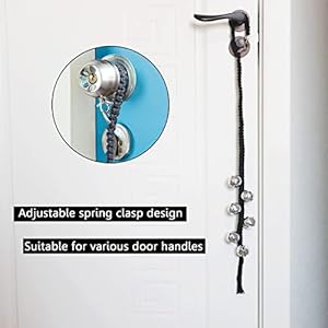 Canine Hanging Doorbells| Further Loud Canine Potty Coaching Bells| Adjustable Sturdy Braided Rope Door Bell for Canine to Ring to Go Exteriorblack+pink  Cucciolini Doodles Canine hanging doorbells| further loud canine potty coaching bells| adjustable sturdy braided rope door bell for canine to ring to go exteriorblack+pink   cucciolini doodles
