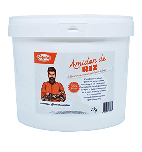 Almidón de arroz 400 g 100 % natural, alimentario y técnico, para la ropa protege y facilita el planchado Cover