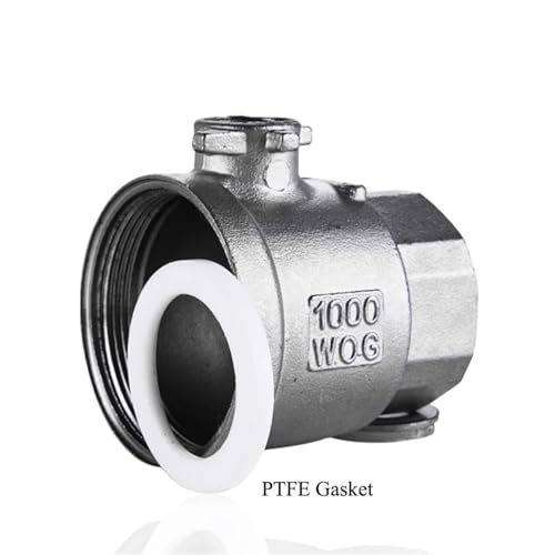Válvula de bola roscada SS304 de 1-1/2 pulgadas para paso total de agua 6