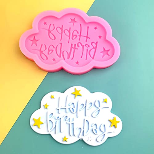 6Pcs Happy Birthday Silicone Mold Baking Fondant Cake Molds Candy Making Chocolate Molds Diy Crafts For Cake Decoration Tools … #TOP5