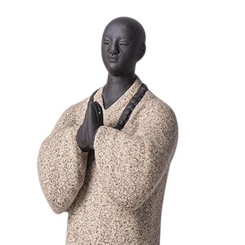 Statuette de Bouddha moine gris pour apaiser votre esprit