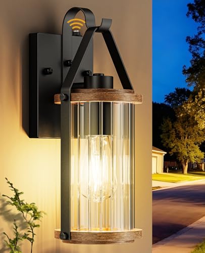 NookNova Dusk to Dawn Outdoor Light, Front Porch Light Waterproof