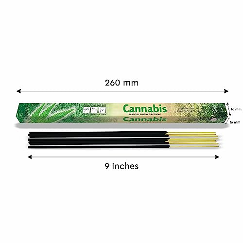 Flute Cannabis Fragrant Charcoal Incense Sticks Pack - 200 Sticks Total #TOP1