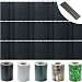 Produktbild myHarry PVC Sichtschutzstreifen für Doppelstabmatten 35m x 19cm inkl. Befestigungsclips - Doppelstabmattenzaun Sichtschutz - Anthrazit