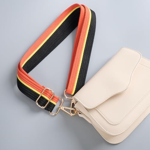 Image of chushui Woven Stripe Purse Straps,Replacement Crossbody Wide Shoulder Adjustable Strap for Bag Handbags