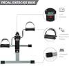 Pedal Exercise Mini Cycle Bike Great for Home or Office Workout - Digital Display for RPMs, Calories, Time, Speed, Distance - Under Desk for Legs -Tabletop for Arms