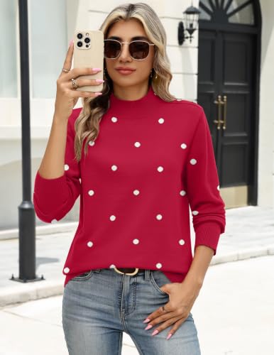 Zeagoo Womens Fashion Turtleneck Tops Ribbed Knit Sweaters Casual Pullover - image 5