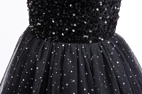 Glamulice Christmas Flower Girls Sparkle Tulle Dress Vintage Dresses Kids Holiday Party Photo Shoot Ball Gown4