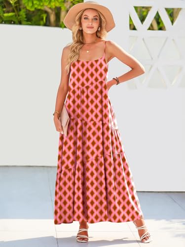 Image of ANRABESS Women Summer Casual Loose Sleeveless Sundress Spaghetti Strap Flowy Boho Linen Beach Vacation Maxi Long Dress
