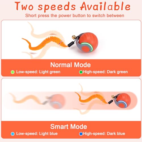 image for BABORUI Interactive Cat Toy Ball - Automatic Interactive Cat Toys for 