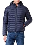 Mexx Men's Hooded Puffer Jacket, Navy, L