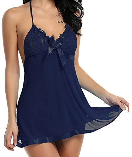 Image of Women Babydoll Lingerie with G -String Panty