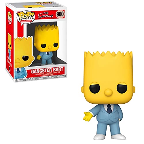 Pop The Simpsons - Mafia Bart Funko Pop! Vinyl Figure (Bundled With Compatible Pop Box Protector Case), Multicolored, 3.75 Inches #TOP1
