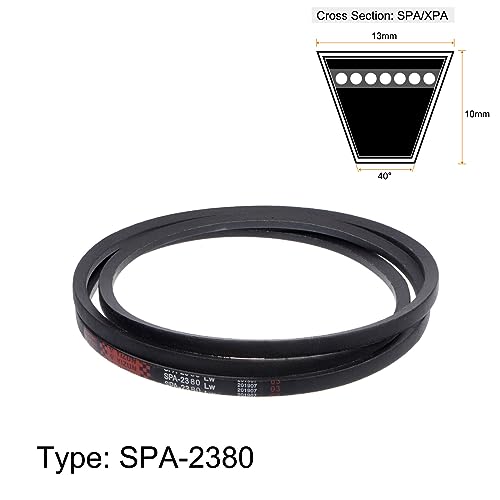 Courroie trapézoïdale SPA2380 caoutchouc transmission 2380mm - 2