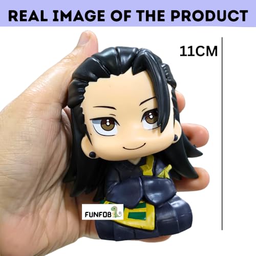 Image of FUNFOB Jujutsu Kaisen Suguro Geto Action Figure Height -11cm Collectible Anime Figures PVC Multicolour | Suguro Geto Look up