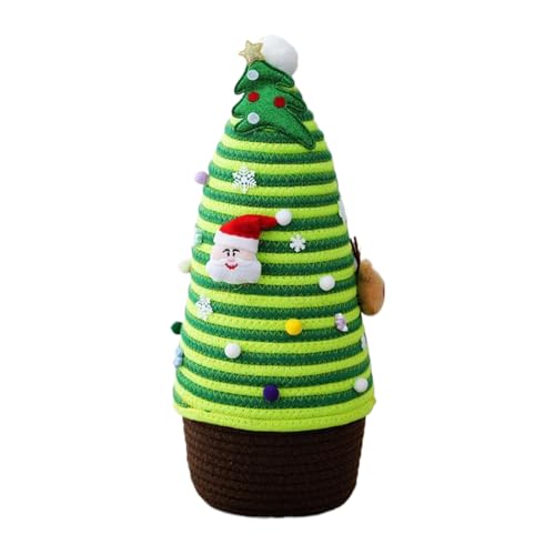 Panier de Noël compact et mignon, corbeille décorative à couvercle - 2