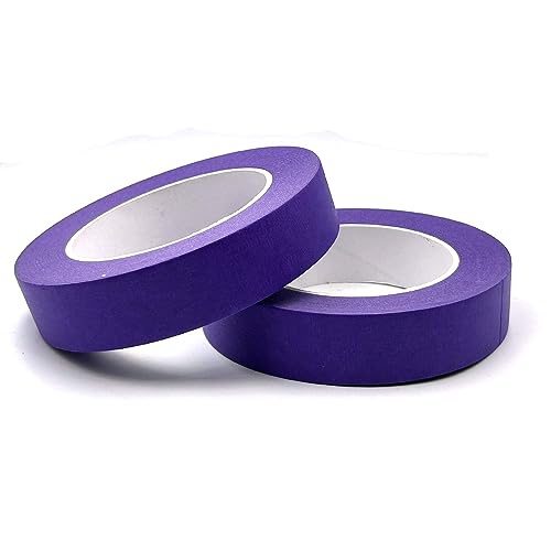 Image of Purple Painters Tape - 1 inch Wide, Masking Tape for Arts, Crafts, Painting, Labeling, Decoration, School Projects, Home Office - 2 Rolls x 55 Yards Each