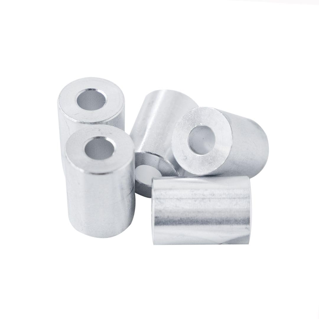 Aluminum Spacer 3/4 OD x 5/16 ID x Choose Your Length, Round Spacer Unthreaded Standoff Bushing Plain Finish, Fits screws bolts 5/16 or M8 by Metal Spacers Online (1-1/16 Length, 50 Pack)