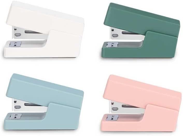 Mini agrafeuse Ensemble Portable Couleur Papier Reliure Machine utilisant 24/6/26/6 agrafes Papeterie Fournitures de Bureau (Color : C)