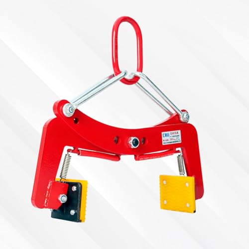 Pince de levage verticale pour marbre lors de la pose de blocs de béton sur chantier