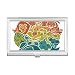 Blue Ocean Fish Abstract Illustrate Business Card Holder Case Pocket Box Wallet
