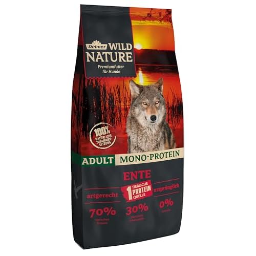 Dehner Wild Nature Hundetrockenfutter Adult, Mono-Protein, Ente, 12 kg