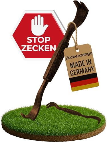 Zeckenzange für Hunde, Katze & Mensch – doppelseitig & nachhaltig, Zeckenentferner ersetzt Zeckenschlinge, Zeckenkarte und Zeckenpinzette – Zecken sicher entfernen, optimaler zeckenhaken für Kinder