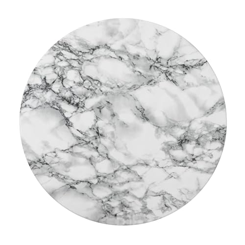 Fiokroo Black and White Marble Tablecloth with Elastic Edge, Round Table Cloth Washable Reusable Table Cover for Kitchen Dining Party Picnic, Medium (Suitable for 45-50 in) by Fiokroo - Image 9