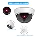 ERWEY Kamera Attrappe mit Objektiv und Rotem LED Licht für Wand und Decke, Videoüberwachung Warensicherung Überwachungskamera Fake Camera Indoor Outdoor, 2er Set