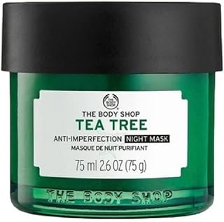 The Body Shop Tea Tree Anti-Imperfection Night Mask, 2.6 Fl Oz (Vegan)