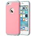 ULAK iPhone 6 Case, [Slim Fit] Sugar Candy [Anti-Slip] Drop Protection with Shock Absorbent [Hybrid PC & Silicone Case] Cover for Apple iPhone 6s / 6 - [Pink/Grey]
