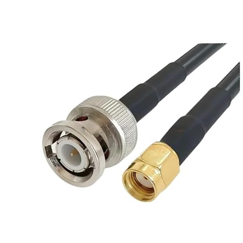 L*/M*R195 �P�[�u�� BNC �I�X - SMA/RP SMA �I�X���X�R�l�N�^ LSR195 50-3 50ohm ���� WI/*FI an*/�e�i�����p(BNCM-RPSMAM,0.5m)