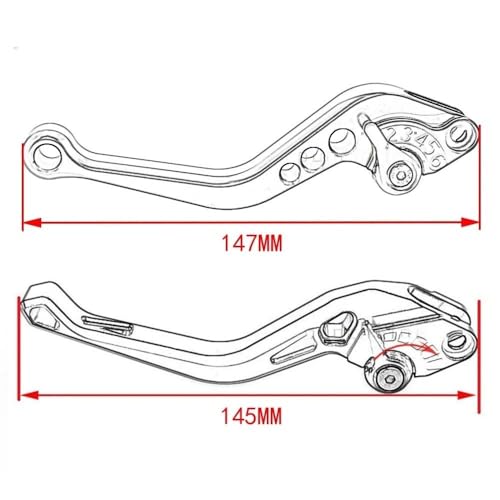 Leviers d'embrayage et de frein pour YBR 125 remédiant aux commandes dures - 3