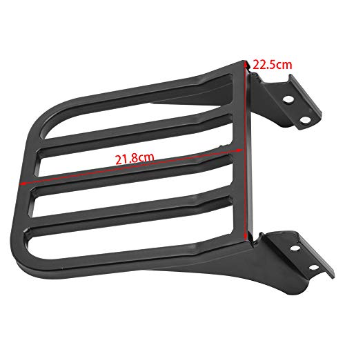 Motorcycle Sissy Bar Backrest Luggage Rack For Harley Sportster Xl 04-17 Dyna 06-17 Softail 84-05 Flst Flstc Flstsc 06-17 (Black) #TOP5