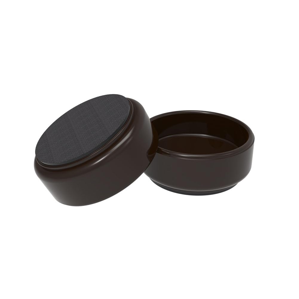 Patins de protection pour pieds de chaise Leheybia - Lot de 4 embouts de meuble noirs