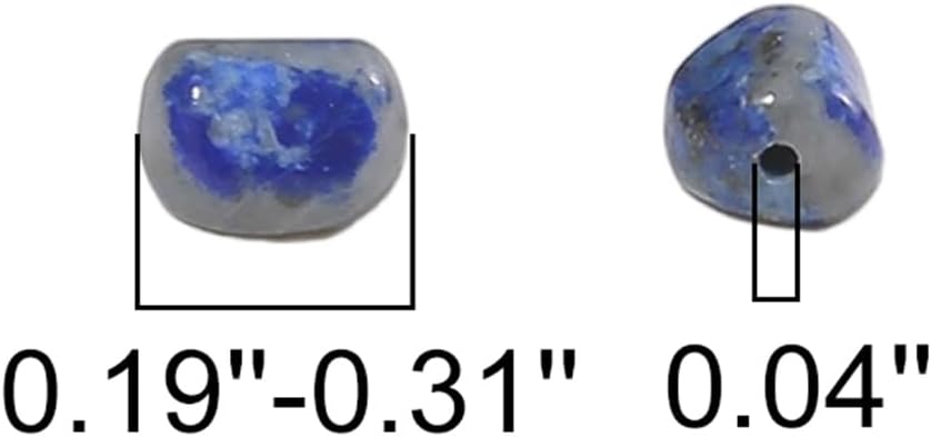 Natural Irregular Freeform Lapis Lazuli Stone Beads for DIY Jewelry Making 5-8mm 38cm - Image 3