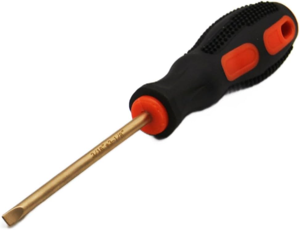 TMAX Non-Sparking PH1 screwdriver Phillips #1, Beryllium Bronze Non Spark, 3 Inch (75mm) Working Length, 6-1/4 inch (159mm) Total Length, Spark Free Safety, non-magnetic, corrosion-resistant