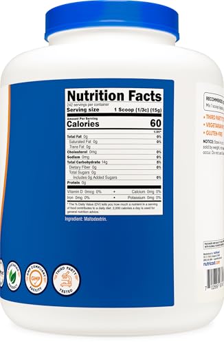 Image of Nutricost Maltodextrin Powder 8LBS - Gluten Free, GMO Free (Pack of 2)