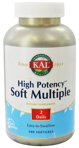 High Potency Soft Multiple 240 Softgel (with Beta Carotene) - Kal High Potency Soft Multiple 240 Softgel (with Beta Carotene) - Kal