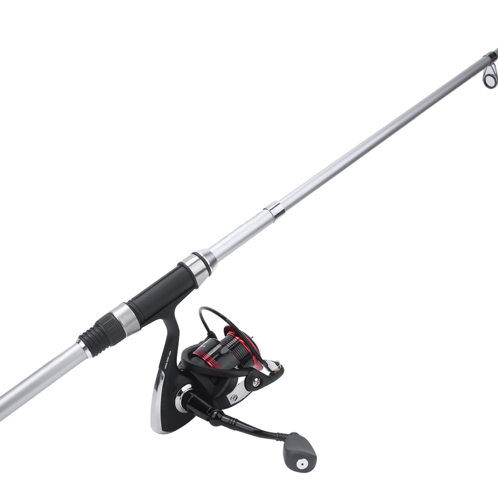 Karlak Kit Combinato Mulinello da Pesca Compatto Canna da Pesca Telescopica con Accessori per la All'aperto Facile Trasportare Lunghezza 1,8 M