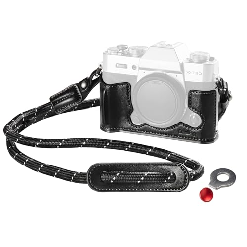FUJIFILM KLASSE W シルバー（レザーケース・ストラップ付き） Amazon | SmallRig X-T30 II用 ハーフレザーケース ショルダー
