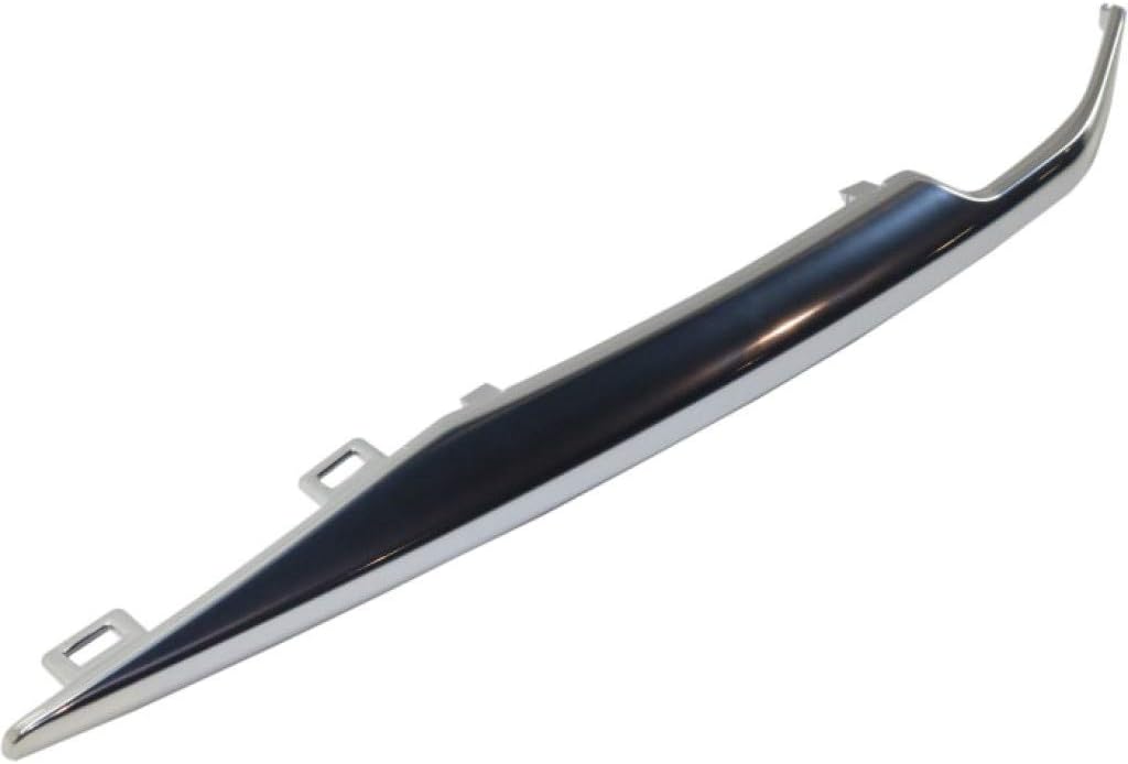 For Cadillac Escalade/Escalade ESV Bumper Trim 2015 16 17 18 19 2020 Driver Side | Front | Satin Nickel Chrome | Cover Molding | GM1046111 | 22968428