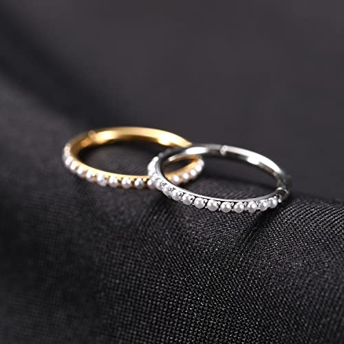 16G Conch Daith Helix Rook Orbital Tragus Piercing Jewelry Pearl Cartlidge Septum Daith Ear Conch Jewelry Helix Gold Hoop Nose Rings Cartilage Conch Earring Tragus Cartilage Hoop Earrings Nose Clickers Conch Hoop Nose Rings Hoops 12Mm #TOP3