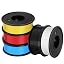 5*250g Pla (White & Black & Blue & Red & Yellow)