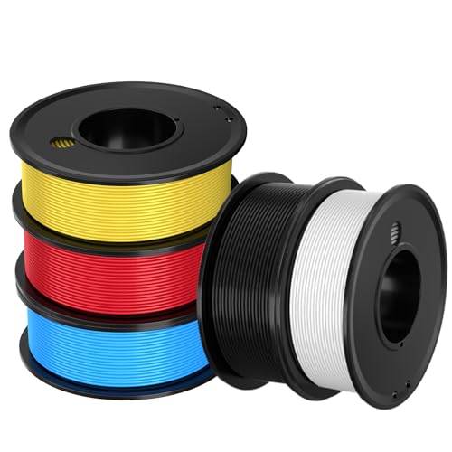 Filament PLA 1.75mm pour impression 3D pack de 5 bobines de 250g